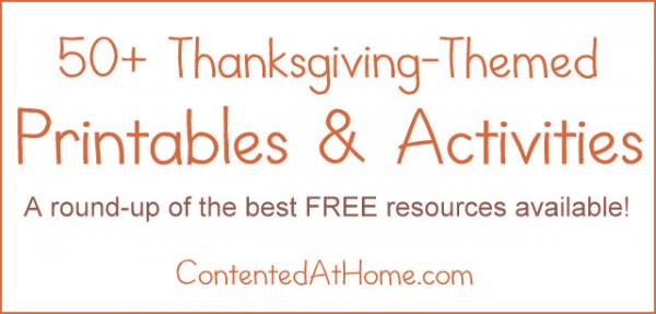 Thanksgiving Printables and Activities