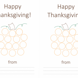 Free Pumpkin Do-a-Dot Cards