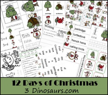 Christmas: Free 12 Days of Christmas Printable Pack