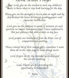 Free Printable: Homeschool Prayer