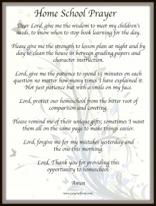 Free Printable: Homeschool Prayer