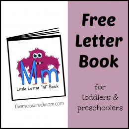 Free Letter Book: Rhymes & Songs for Letter M