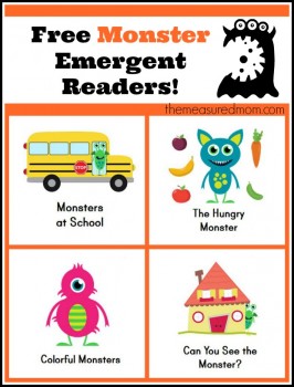 Free Emergent Reader: Monster Books for Kids 