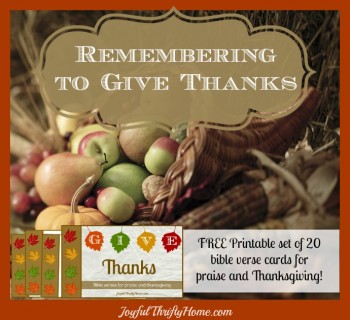 Free 20 Printable Verse Cards for Thanksgiving