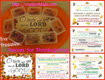 Free Thanksgiving Bible Verse Printables