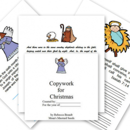 Christmas: The Christmas Story FREE Printable For Copywork