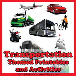 Free Transportation Themed Printables and Activities