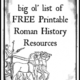 Free Roman History Printable Resources