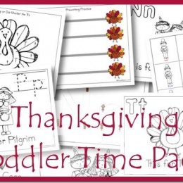 Thanksgiving: Free Toddler Time Printables