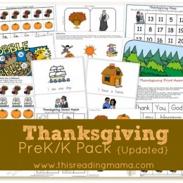 Thanksgiving Printables: FREE Expanded PreK/K Printable Pack