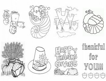 Free Printable Thankful Coloring Booklet