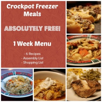 Free e-Cookbook: Crockpot Freezer Meals Weekly Menu