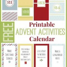 FREE Printable Advent Activities Calendar