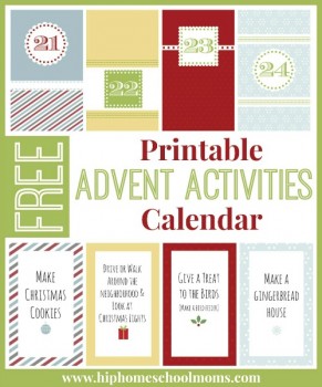 FREE Printable Advent Activities Calendar