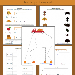 thanksgiving worksheets