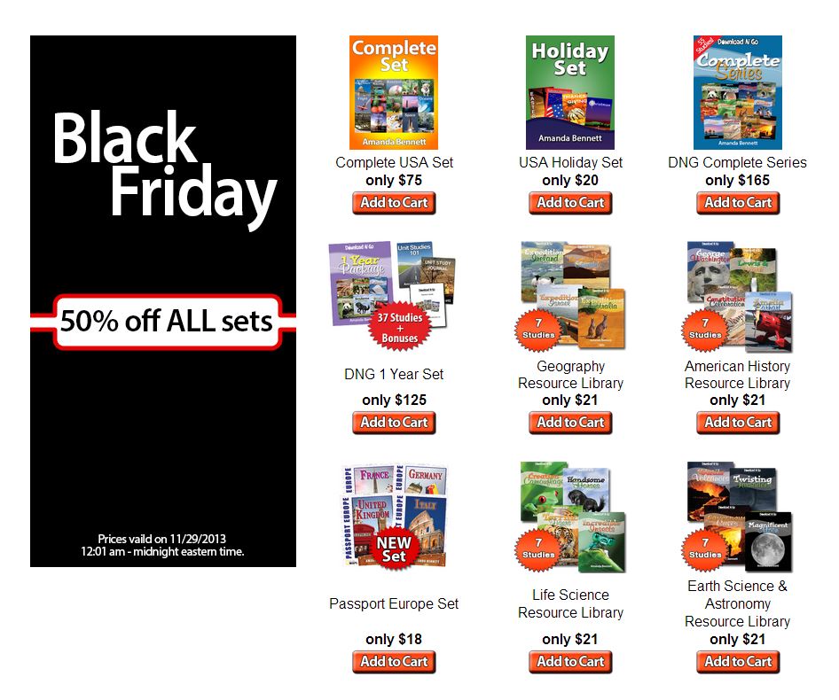 black friday deals for homeschoolers