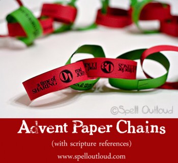 Free Easy Christmas Craft: Advent Paper Chains Download
