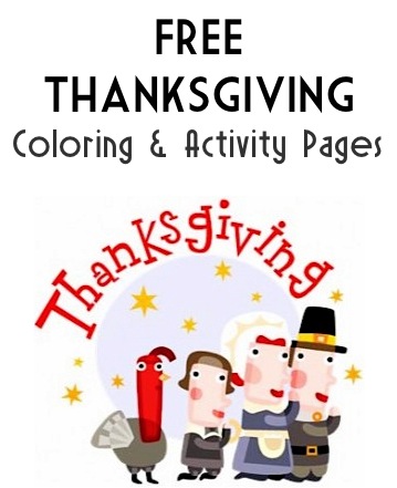 Thanksgiving Coloring and Activity Pages