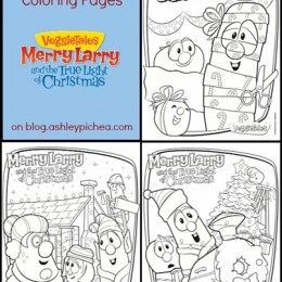 Free VeggieTales Coloring Pages: Merry Larry and the True Light of Christmas