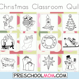 Free Printable Christmas Classroom Quilt