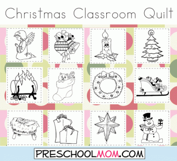 Free Printable Christmas Classroom Quilt