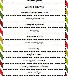 Free Christmas Charades Game Printable