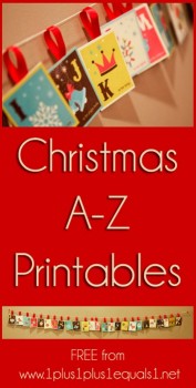 Free Christmas Alphabet Printables & eBook