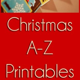 Free Christmas Alphabet Printables & eBook