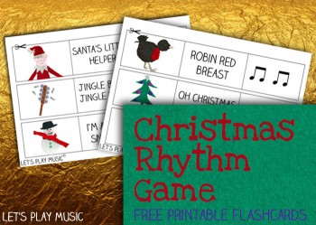 Free Music Flashcards: Christmas Rhythm Game