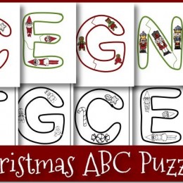 Free Christmas ABC Puzzles