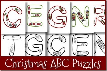 Free Christmas ABC Puzzles