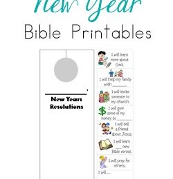 FREE New Year's Bible Printables