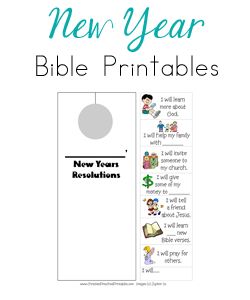 FREE New Year's Bible Printables