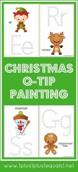 Free Christmas Fun Q-Tip Painting Printables