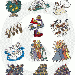 Free 12 Days of Christmas Theme Printables