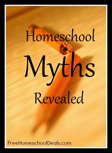 Homeschool Myths {The most common questions and misconceptions of homeschooling are addressed in this easy-to-read post!}