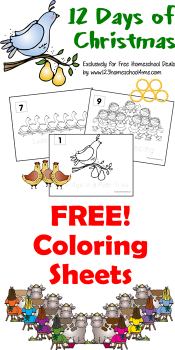 Christmas coloring sheets