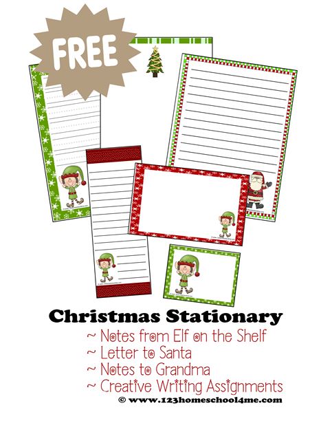 Free Printable Christmas Writing Paper Stationery