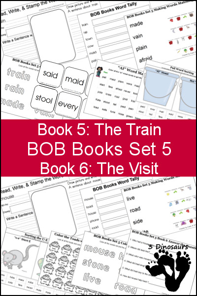 BOB Books 5 and 6 Printables