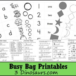 Busy Bag Printables