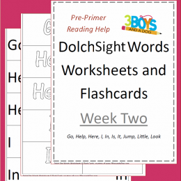 Dolch Sight Words Worksheets & Flashcards