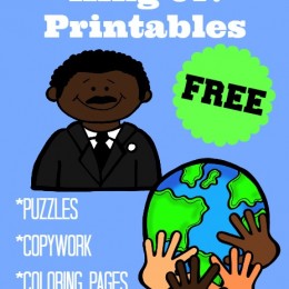 Free Martin Luther King Jr Printables