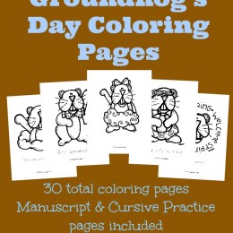 Groundhog Day Coloring Pages