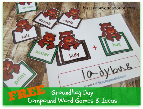 Groundhog Day Teaching Compound Words