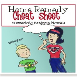 Printable Home Remedy Cheat Sheet