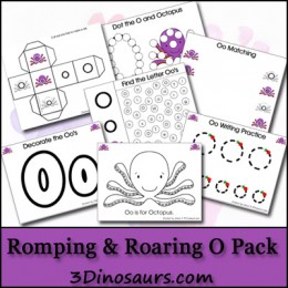 Romping and Roaring O Printable Pack