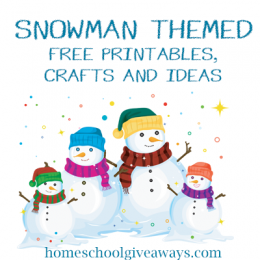 Snowman Themed Crafts Printable Activities