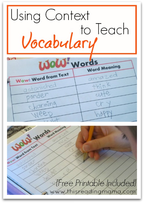 Using Context to Teach Vocabulary