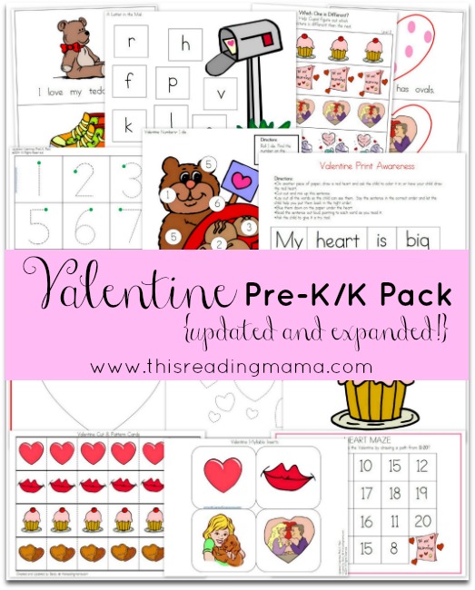 Valentine Pre-K/Kindergarten Packet