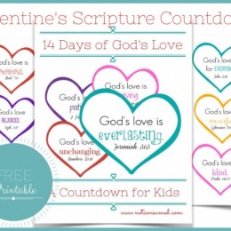 Valentine Scripture Countdown Printable